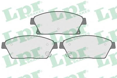 Комплект тормозных колодок, дисковый тормоз LPR 05P1562