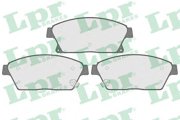 Комплект тормозных колодок, дисковый тормоз LPR