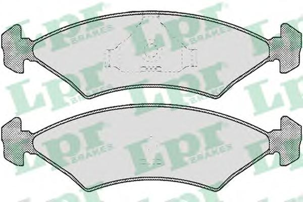 Комплект тормозных колодок, дисковый тормоз LPR