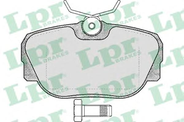 Комплект тормозных колодок, дисковый тормоз LPR