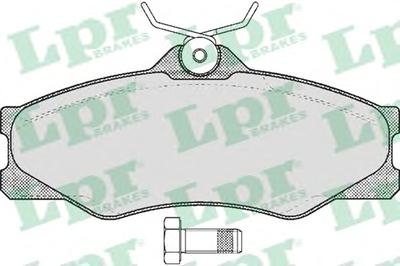 Комплект тормозных колодок, дисковый тормоз LPR 05P325