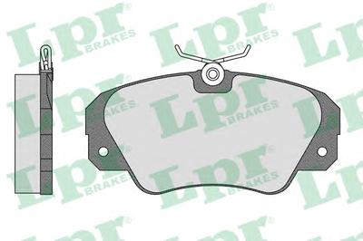 Комплект тормозных колодок, дисковый тормоз LPR 05P449