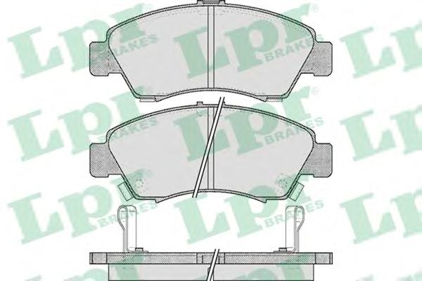 Комплект тормозных колодок, дисковый тормоз LPR