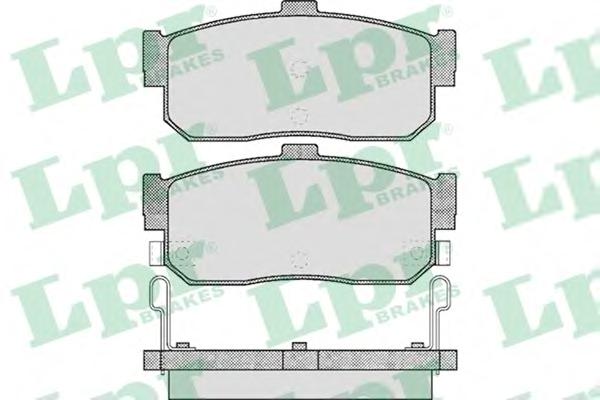 Комплект тормозных колодок, дисковый тормоз LPR