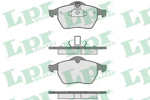 Комплект тормозных колодок, дисковый тормоз LPR