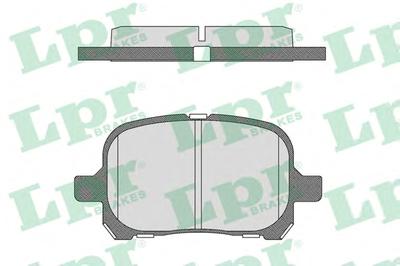 Комплект тормозных колодок, дисковый тормоз LPR 05P712