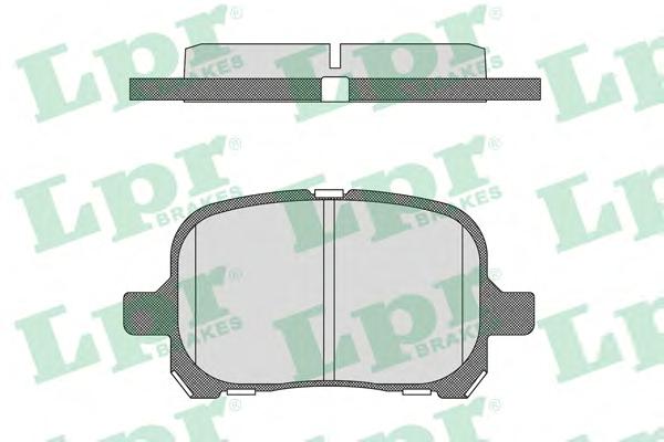 Комплект тормозных колодок, дисковый тормоз LPR