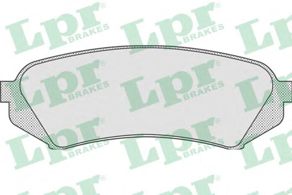 Комплект тормозных колодок, дисковый тормоз LPR