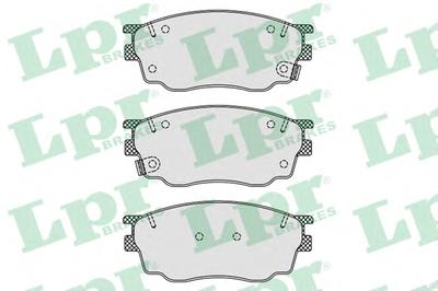 Комплект тормозных колодок, дисковый тормоз LPR 05P877