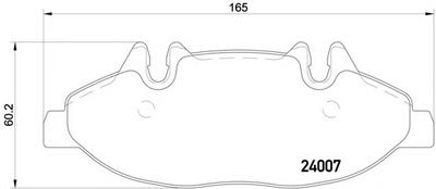 Комплект тормозных колодок, дисковый тормоз TEXTAR 2400701