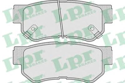 Комплект тормозных колодок, дисковый тормоз LPR 05P848