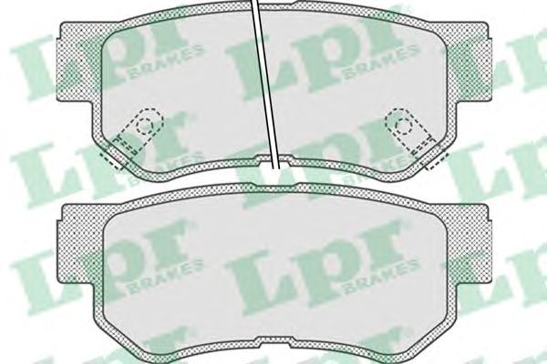Комплект тормозных колодок, дисковый тормоз LPR