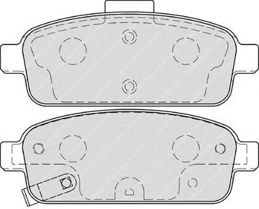 Комплект тормозных колодок, дисковый тормоз FERODO FDB4265