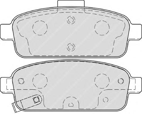 Комплект тормозных колодок, дисковый тормоз FERODO