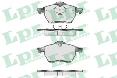 Комплект тормозных колодок, дисковый тормоз LPR 05P612
