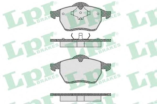 Комплект тормозных колодок, дисковый тормоз LPR