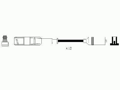 Комплект проводов зажигания NGK