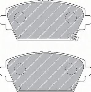 Комплект тормозных колодок, дисковый тормоз FERODO FDB1439