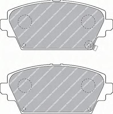 Комплект тормозных колодок, дисковый тормоз FERODO