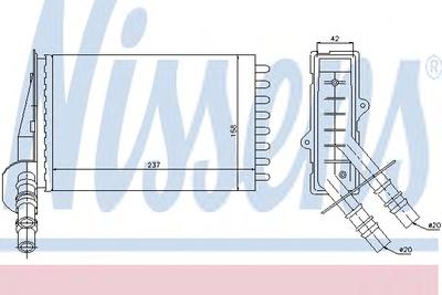 Радиатор печки NISSENS 73374