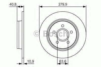 Тормозной диск BOSCH 0986479S49