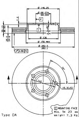 Тормозной диск BREMBO