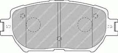 Комплект тормозных колодок, дисковый тормоз FERODO FDB1620