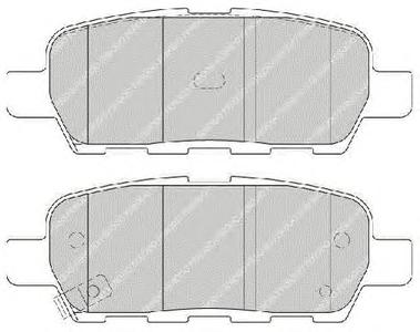 Комплект тормозных колодок, дисковый тормоз FERODO FDB1693