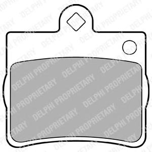 Комплект тормозных колодок, дисковый тормоз DELPHI