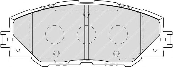 Комплект тормозных колодок, дисковый тормоз FERODO