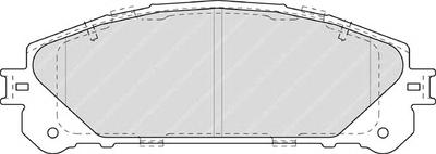 Комплект тормозных колодок, дисковый тормоз FERODO FDB4354