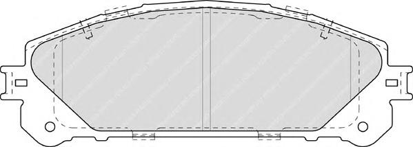 Комплект тормозных колодок, дисковый тормоз FERODO