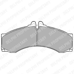 Комплект тормозных колодок, дисковый тормоз DELPHI