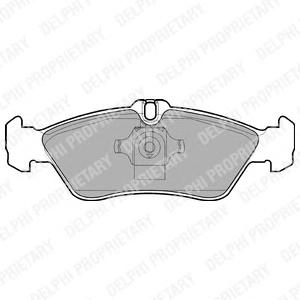 Комплект тормозных колодок, дисковый тормоз DELPHI