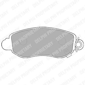 Комплект тормозных колодок, дисковый тормоз DELPHI