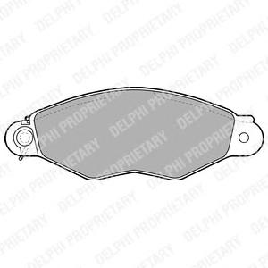 Комплект тормозных колодок, дисковый тормоз DELPHI LP1610