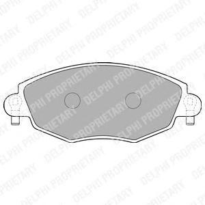 Комплект тормозных колодок, дисковый тормоз DELPHI