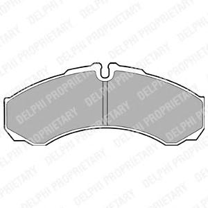 Комплект тормозных колодок, дисковый тормоз DELPHI
