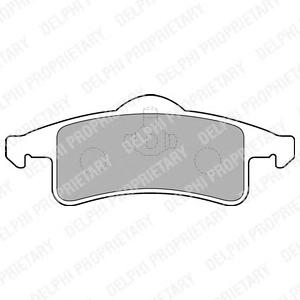 Комплект тормозных колодок, дисковый тормоз DELPHI