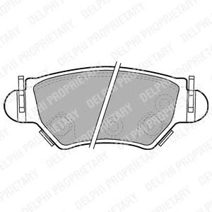 Комплект тормозных колодок, дисковый тормоз DELPHI