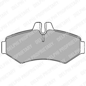 Комплект тормозных колодок, дисковый тормоз DELPHI