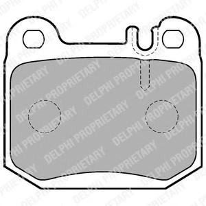 Комплект тормозных колодок, дисковый тормоз DELPHI