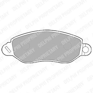 Комплект тормозных колодок, дисковый тормоз DELPHI LP1583
