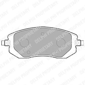 Комплект тормозных колодок, дисковый тормоз DELPHI LP1718