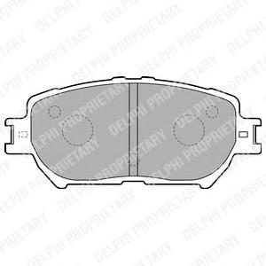Комплект тормозных колодок, дисковый тормоз DELPHI