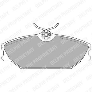 Комплект тормозных колодок, дисковый тормоз DELPHI