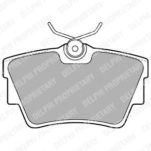 Комплект тормозных колодок, дисковый тормоз DELPHI