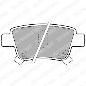 Комплект тормозных колодок, дисковый тормоз DELPHI