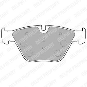 Комплект тормозных колодок, дисковый тормоз DELPHI
