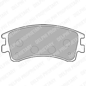 Комплект тормозных колодок, дисковый тормоз DELPHI LP1799
